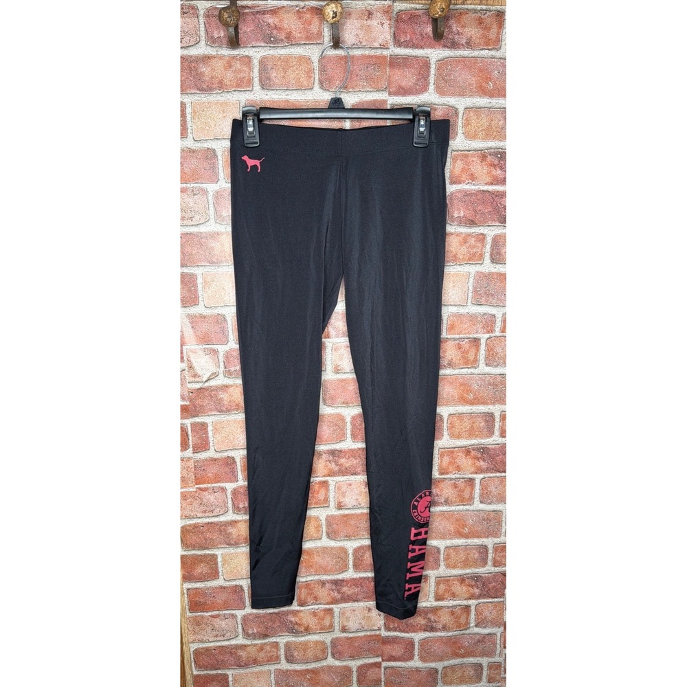 Pink Victoria's Secret Alabama Crimson Tide Leggings Black Bama Small Collegiate